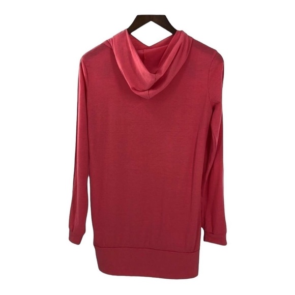 4/$45 Dark Pink Long Sleeve Lightweight Tunic Top Large - Picture 2 of 6